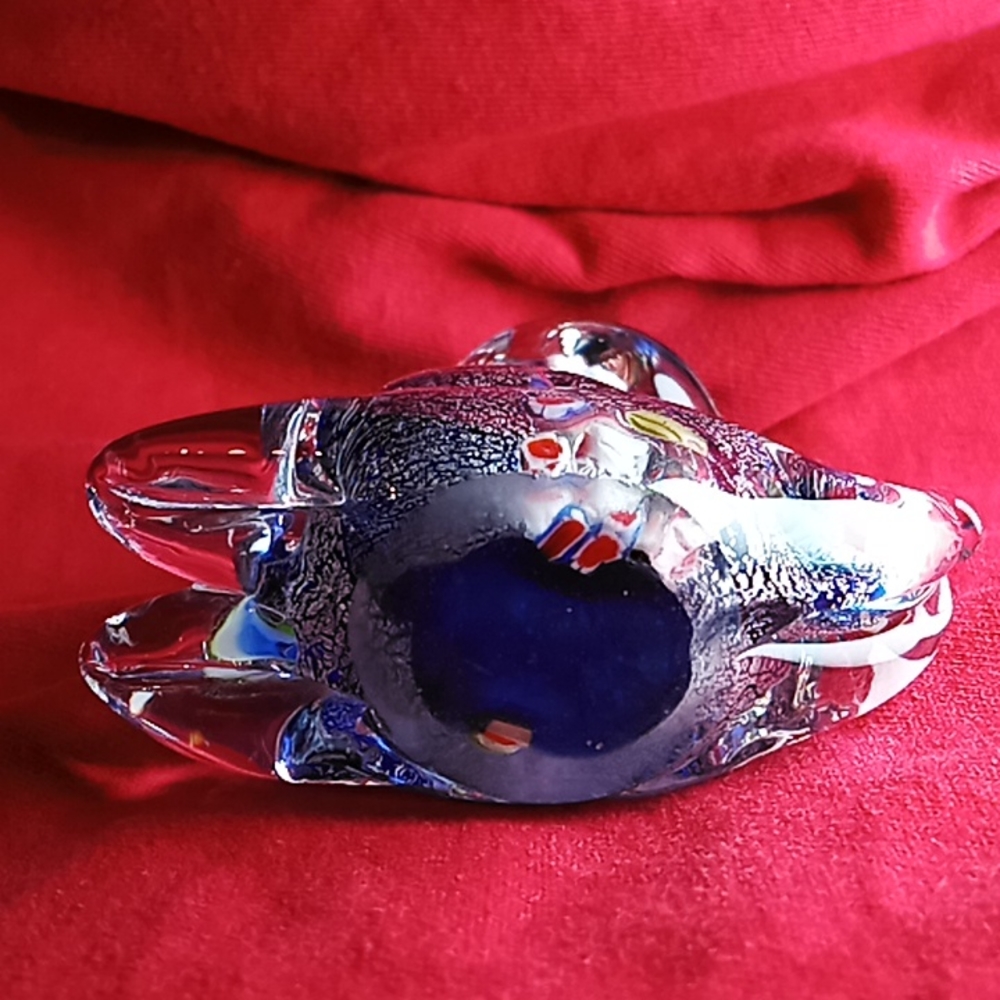 Murano Art Glass Cat Figurine. Beautiful Mixed Colors. Flawless Condition. - Picture 9 of 16